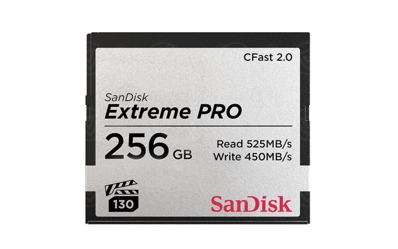SanDisk CFast 2.0 Extreme Pro 256 GB 525 MB/s