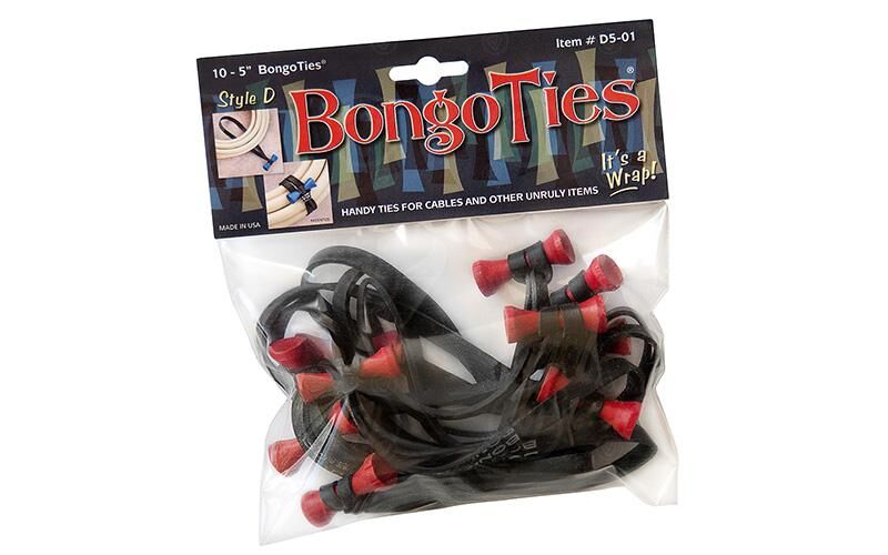 BongoTies Style D, rot/schwarz (10 Stück)