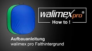 Walimex Pro Falthintergrund grün/blau (150 x 210 cm)