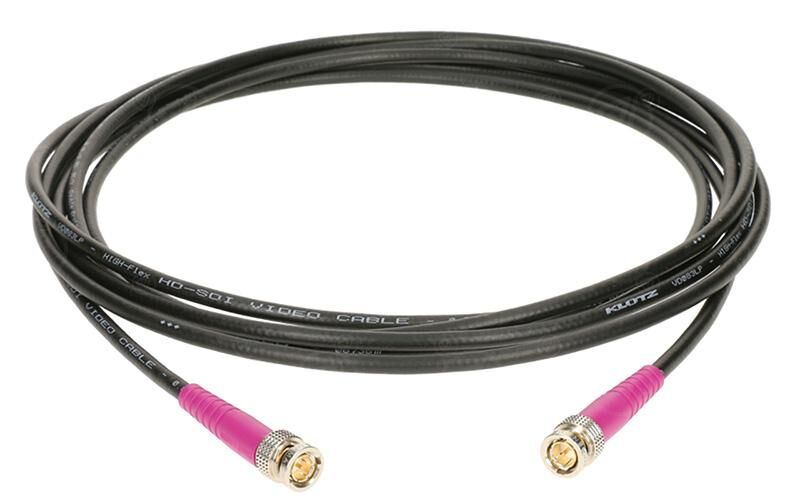 Klotz BNC Kabel 12G-SDI, 0,5 m (violett/schwarz)