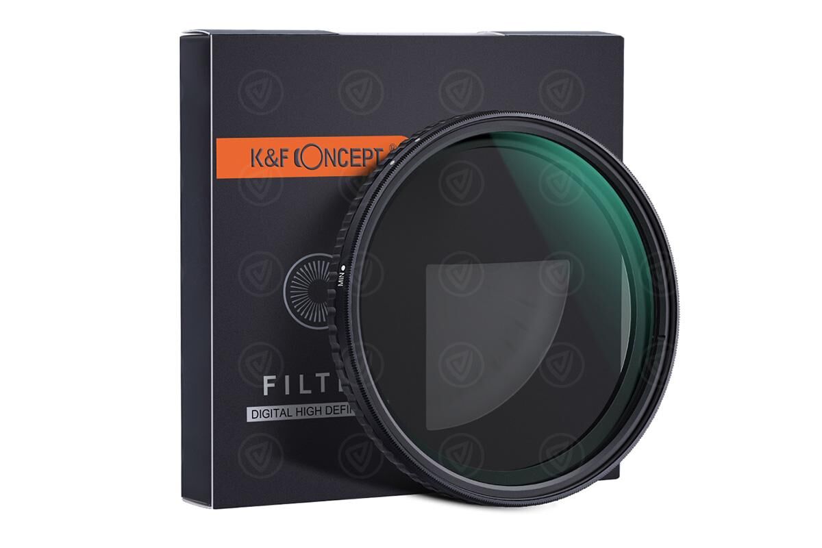 K&F Concept 77 mm Nano-X Variable/Fader ND Filter, ND8~ND128, W/O Black Cross