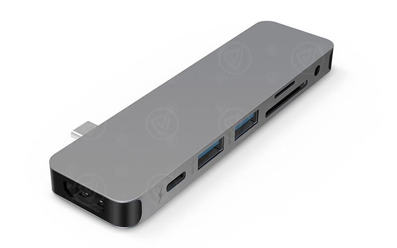 Targus HyperDrive SOLO 7-in-1 USB-C Hub - Grau