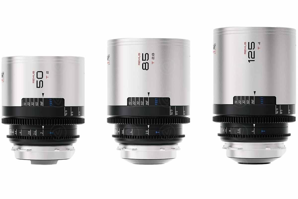 Blazar Remus 1.5x Anamorphic 50 / 85 / 125 mm 3 Lens B Set - PL - Silver Flare