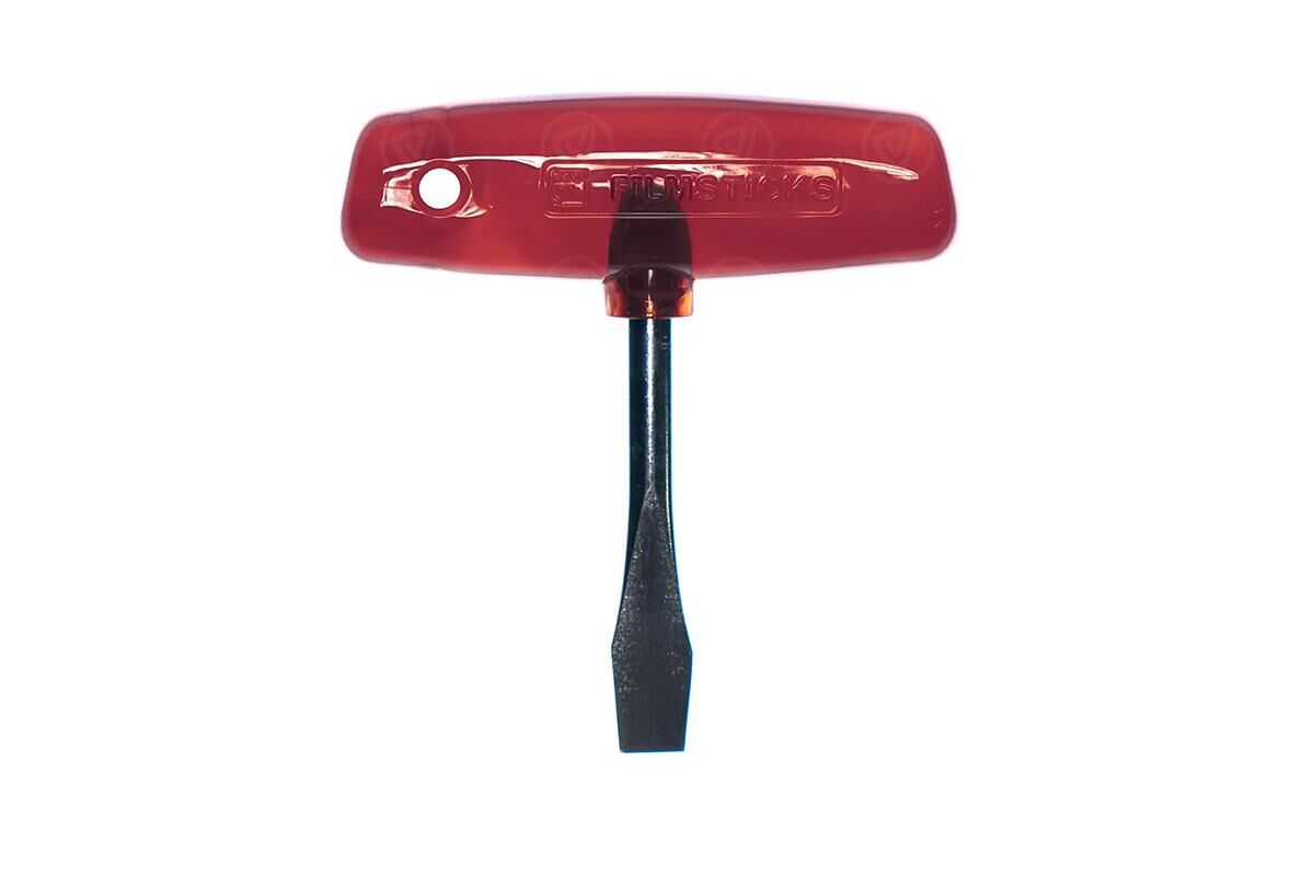 Filmsticks T-Handle Slotted Screwdriver, in red coloured handle (FTHANDLE-SD-RED)