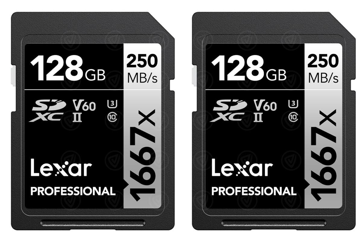 Lexar Professional 1667x SDXC V60 UHS-II 128 GB 2-Pack