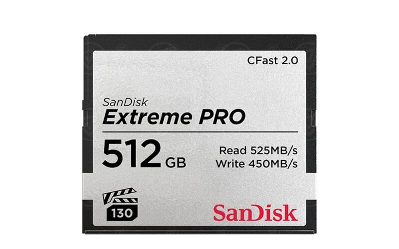 SanDisk CFast 2.0 Extreme Pro 512 GB 525 MB/s