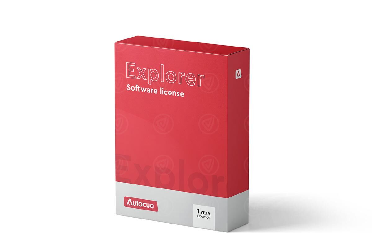 Autocue Explorer Software License Pack (1 Jahr)