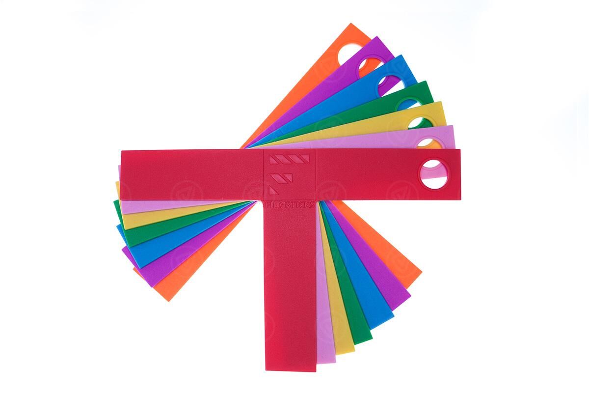 Filmsticks Coloured T-Marker Kit (Pack of 7) (Red, Blue, Yellow, Green, Pink, Orange, Purple) (FTMARKER-KITMK2)