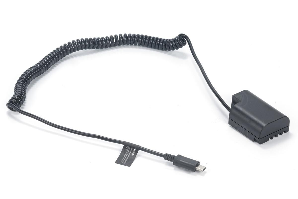 Tilta Panasonic DMW-BLF19 Dummy Battery to USB-C PD Power Cable (DB-GH-USBC)