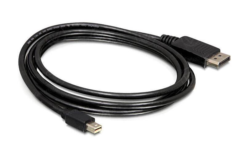 Delock Mini DisplayPort auf DisplayPort Kabel schwarz, 1,8 m
