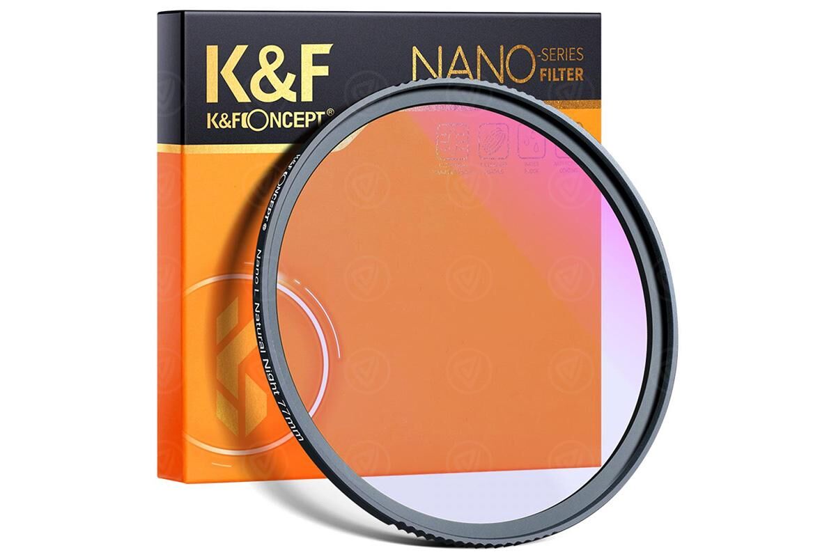 K&F Concept 67 mm XK44 Natural Night Filter, HD, Waterproof, Anti Scratch, Green Coated