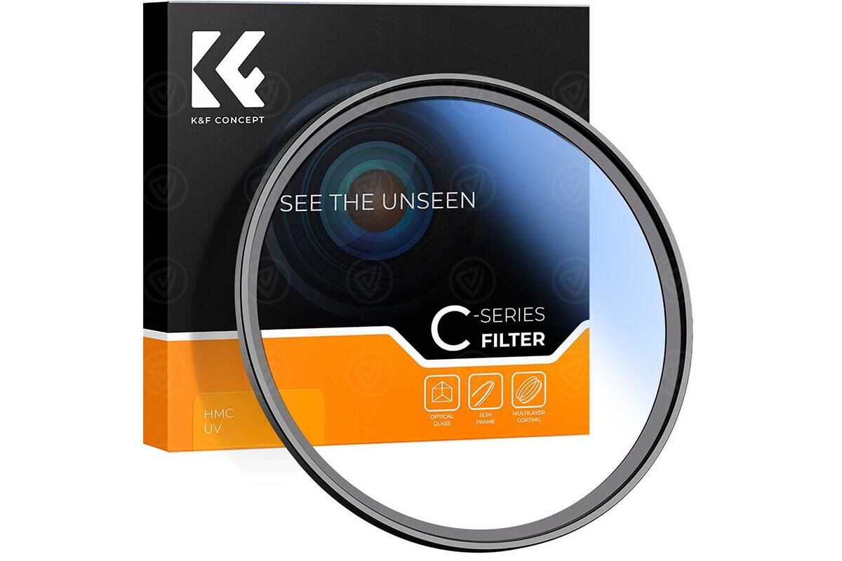 K&F Concept 67 mm Classic Series, Blue-Coated, HMC UV Filter, Japan Optics