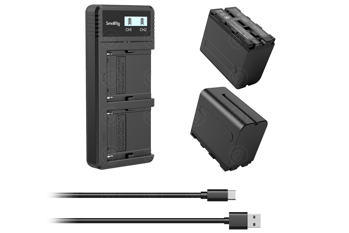 SmallRig NP-F970 Battery and Charger Kit (3823)