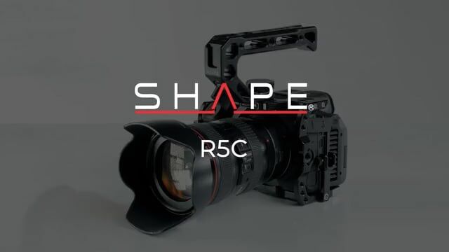 Shape Canon EOS R5C, R5, R6 Camera Cage with 15mm LWS Rod System