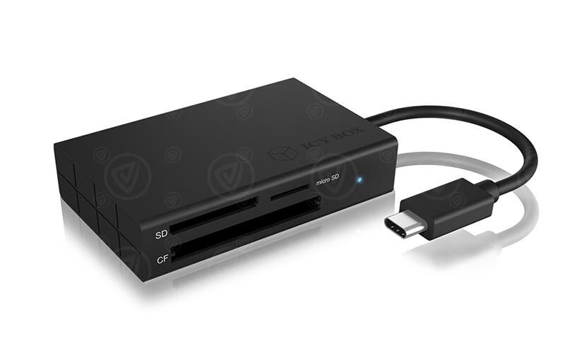 ICY BOX 3-fach Kartenleser mit USB 3.0 Type-C Anschluss (IB-CR401-C3)