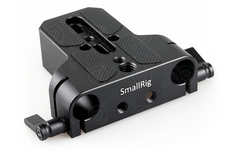 SmallRig Bottom Mount Plate with Dual 15mm Rod Clamp 1674