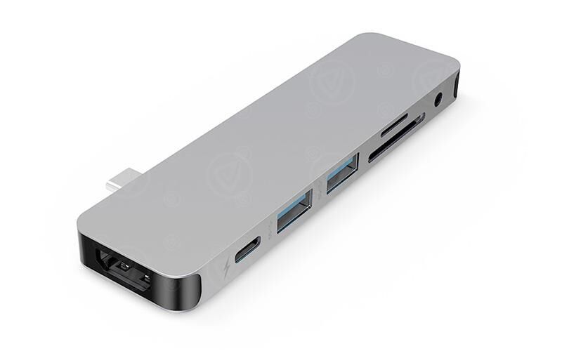 Targus HyperDrive SOLO 7-in-1 USB-C Hub - Silber
