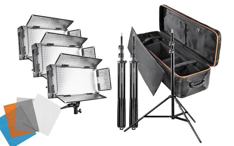 Walimex Pro LED 500 Art Director 3er Kit