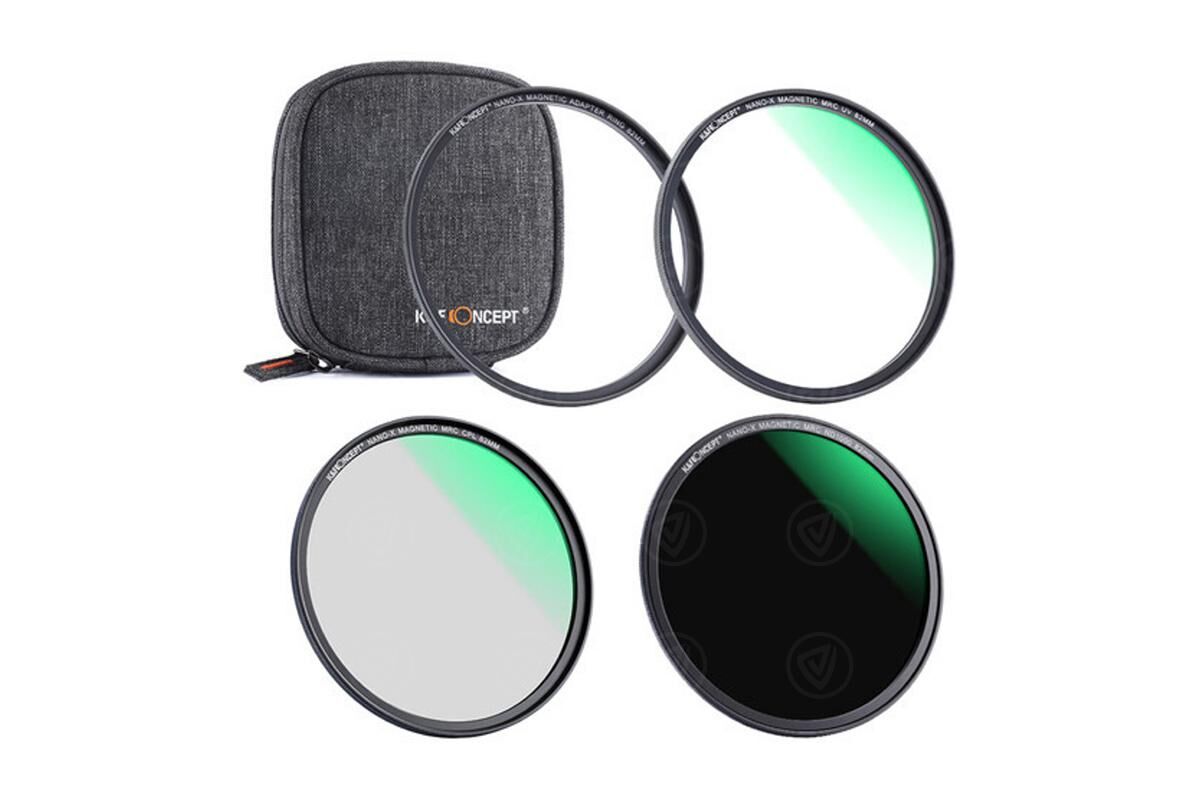 K&F Concept 95 mm Magnetic UV, Circular Polarizer & ND1000 Filter Kit with Case