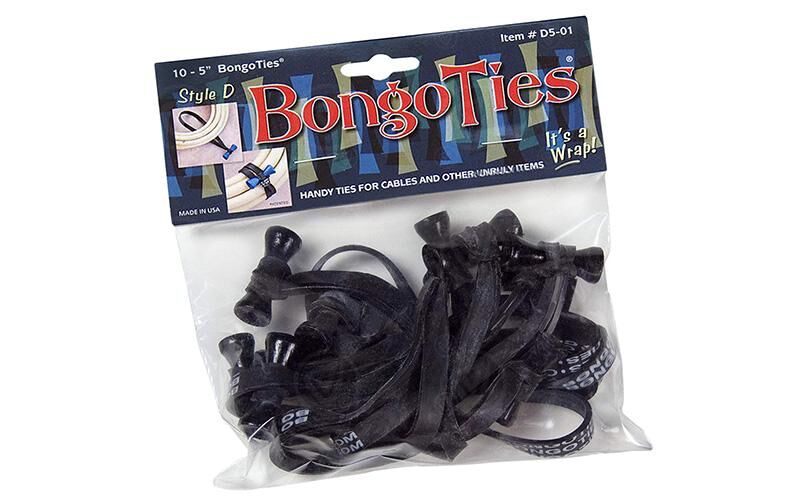 BongoTies Style D, schwarz (10 Stück)