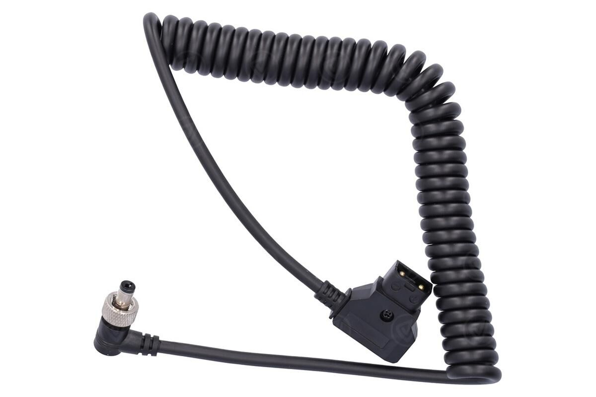 Atomos D-Tap to DC Locked connector Barrel Coiled Cable