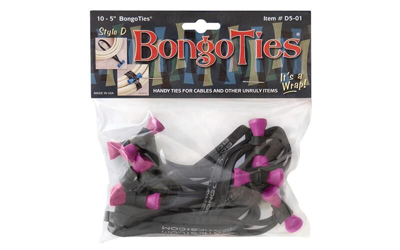 BongoTies Style D, pink/schwarz (10 Stück) - Limited Edition