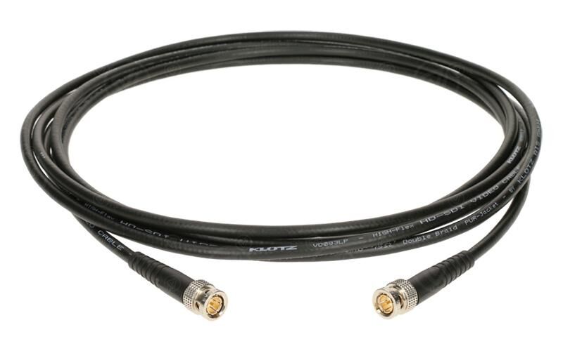 Klotz BNC Kabel 12G-SDI, 0,5 m (schwarz/schwarz)