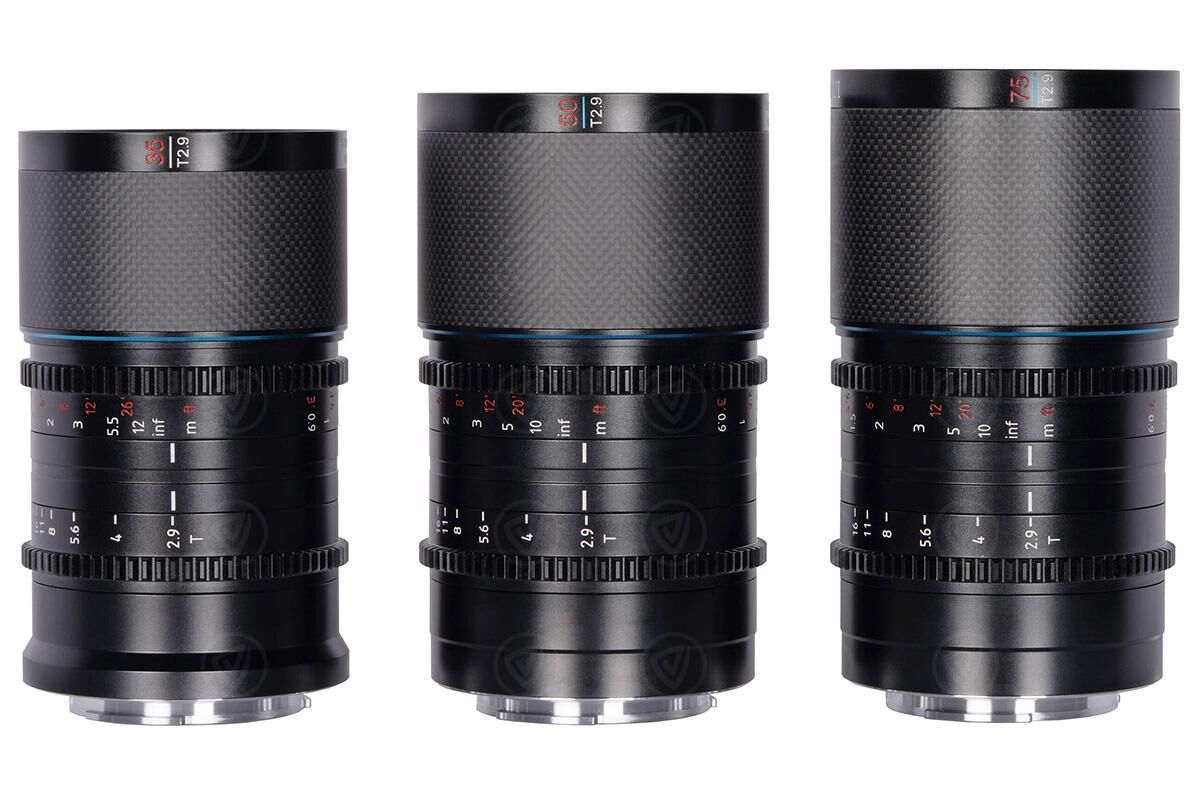 SIRUI Saturn Anamorphic Lens Set 35mm / 50mm / 75mm - Z Mount (Neutral Flare)