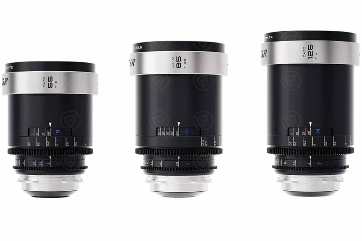 Blazar Cato 2x Full Frame Anamorphic 55 / 85 / 125 mm 3 Lens Set - PL - Silver Flare