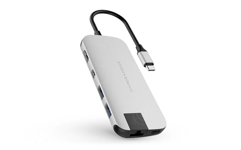 Targus HyperDrive SLIM 8-in-1 USB-C Hub - Silber