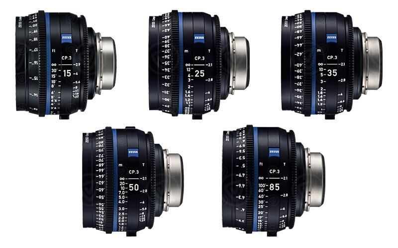 Zeiss Compact Prime CP.3 5 Lens Set