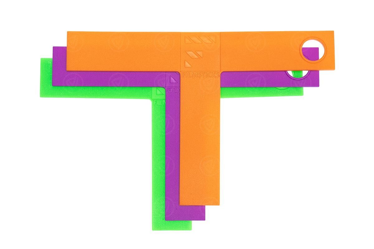 Filmsticks Coloured T-Marker Kit (Pack of 3) with Orange, Purple, and Phophorescent Green (FTMARKER-ADD3)
