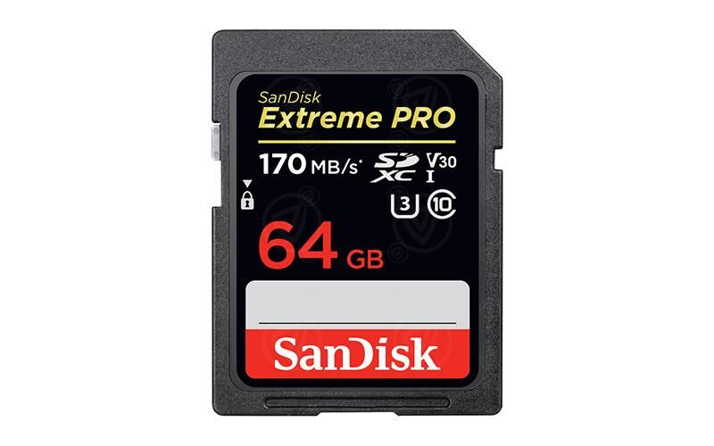 SanDisk Extreme Pro SDXC V30 64 GB 170 MB/s 