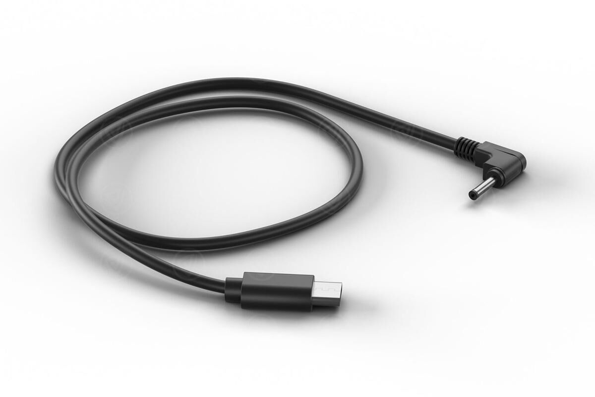 Tilta 12V USB-C to 3.5/1.35mm DC Male Power Cable (40cm) - Straight (TCB-USBC-DCM13-40)