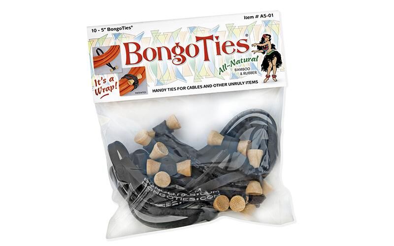 BongoTies original, schwarz (10 Stück)